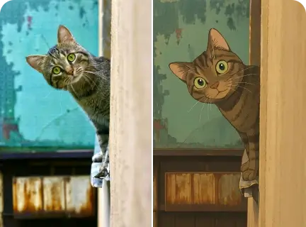 Studio Ghibli Cat Photo